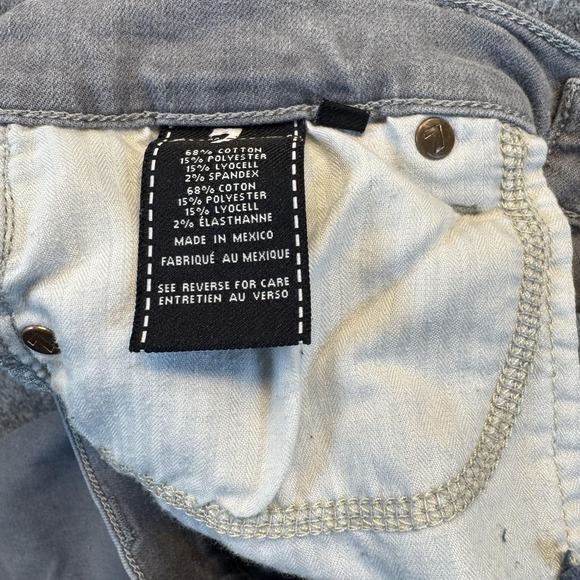 7 For All Mankind Gwenevere Jeans Womens 28 Gray Skinny Stretch Distressed - Picture 11 of 16
